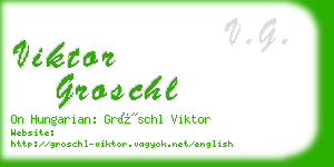 viktor groschl business card